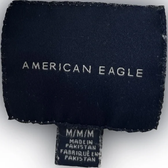 Men’s American Eagle Long Sleeve Sweatshirt. Size M. Color White. - Picture 3 of 4